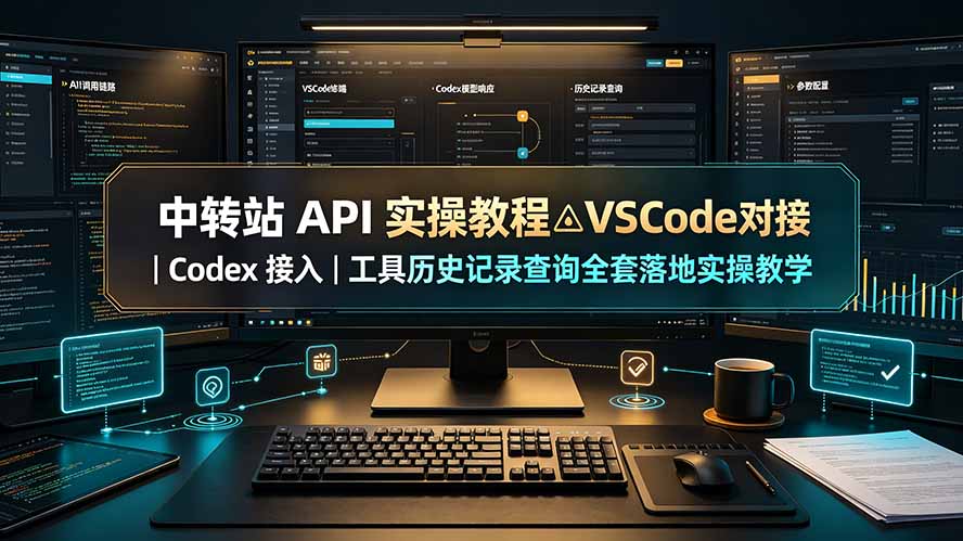 中转站 API 实操教程△VSCode 对接｜Codex 接入｜工具历史记录查询全套落地实操教学-52项目站
