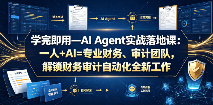 学完即用—AI Agent实战落地课：一人+AI=专业财务、审计团队，解锁财务审计自动化全新工作模式(更新0818)-52项目站