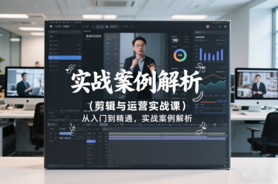 剪辑与运营实战课，从入门到精通，实战案例解析(更新2026)-52项目站