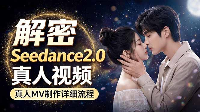 Seedance 2.0电影级真人 MV全流程拆解：提示词、运镜、粒子特效，手把手实操-52项目站