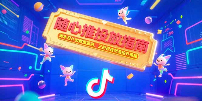 随心推投放指南,脚本设计加数据监测,三阶段自然流拉升策略-52项目站