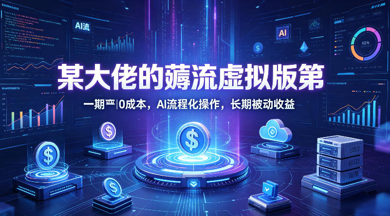某大佬的薅流虚拟版第一期丨0成本，AI流程化操作，长期被动收益-52项目站