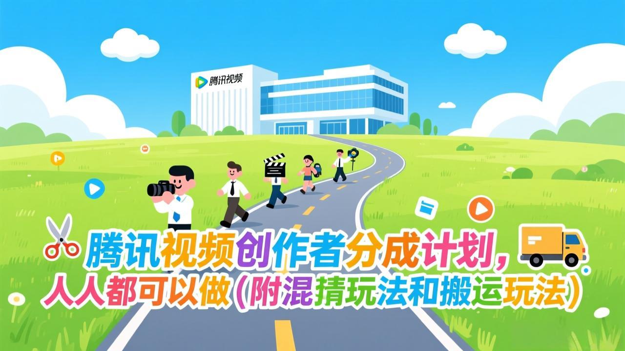 腾讯视频创作者分成计划，人人都可以做(附混剪玩法和搬运玩法-52项目站