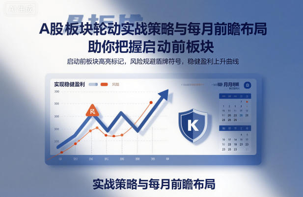 A股板块轮动实战策略与每月前瞻布局，助你把握启动前板块，规避风险，实现稳健盈利-52项目站