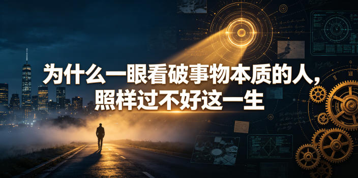 付费文章：为什么一眼看破事物本质的人，照样过不好这一生-52项目站