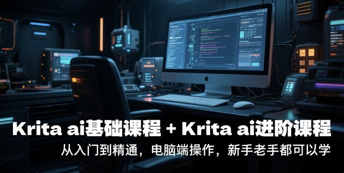 krita ai基础课程+Krita ai进阶课程,从入门到精通,电脑端操作,新手老手都可以学-52项目站