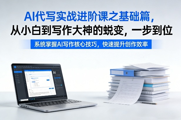 AI代写实战进阶课之基础篇，从小白到写作大神的蜕变，一步到位【揭秘】-52项目站