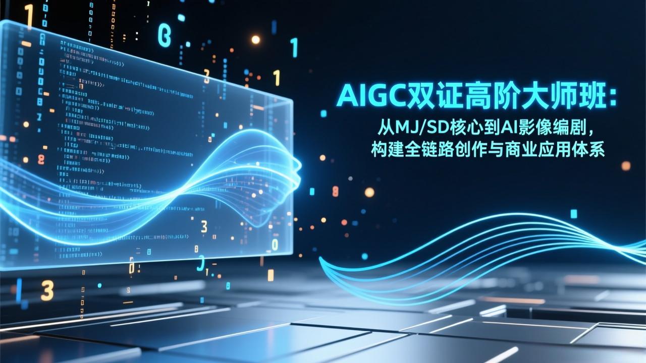 AIGC双证高阶大师班:从MJ/SD核心到AI影像编剧,构建全链路创作与商业应用体系-52项目站