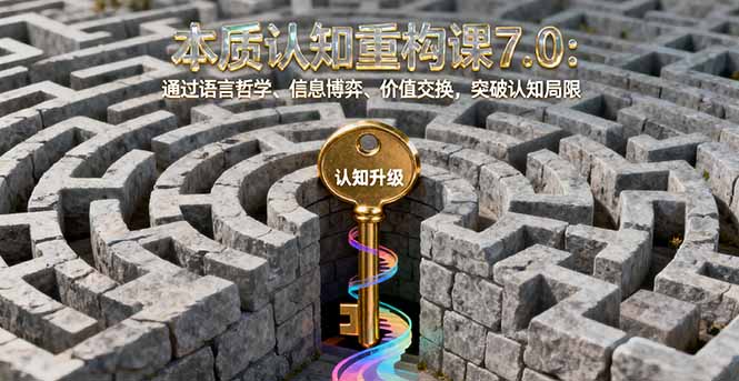 本质认知重构课7.0:通过语言哲学、信息博弈、价值交换,突破认知局限-52项目站