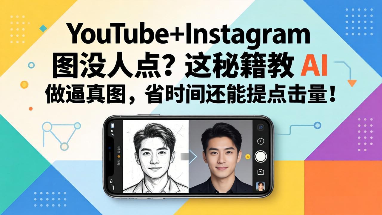 YouTube+Instagram图没人点？这秘籍教 AI 做逼真图，省时间还能提点击量-52项目站