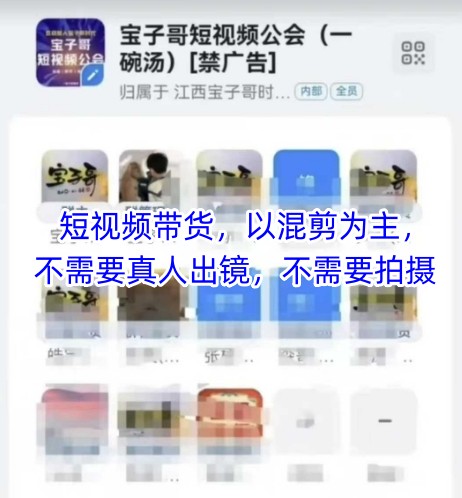 宝子哥头部团队短视频带货，以混剪为主，不需要真人出镜，不需要拍摄【更新6月】-52项目站