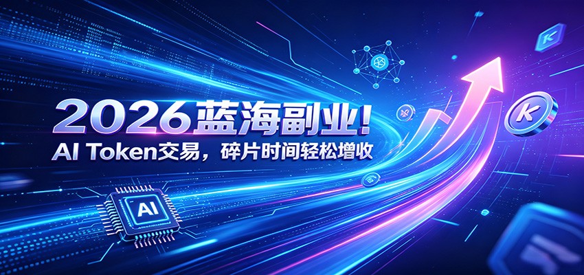 2026蓝海副业！AI Token交易，碎片时间轻松增收-52项目站