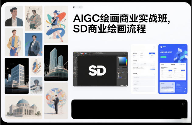 AIGC绘画商业实战班，SD商业绘画流程-52项目站
