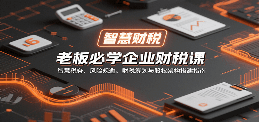 老板必学企业财税课：智慧税务、风险规避、财税筹划与股权架构搭建指南-52项目站