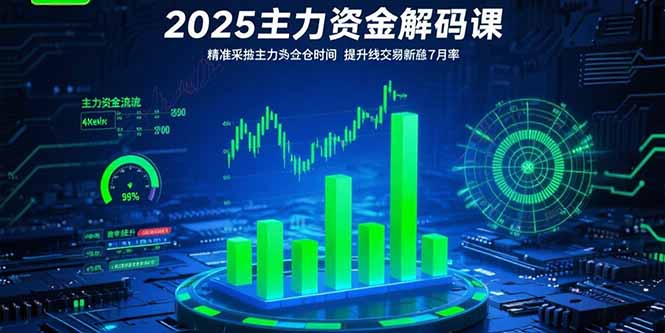 2025主力资金解码课:精准捕捉主力建仓时机,提升短线交易胜率(更新7月-52项目站