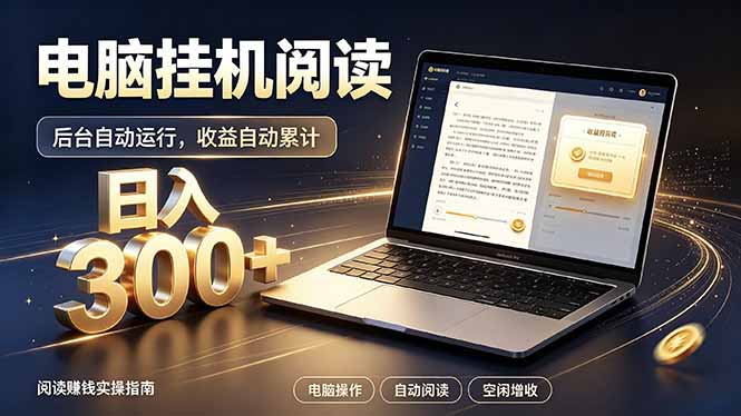 看小说也有收益？自动化流程，轻松日入300+-52项目站