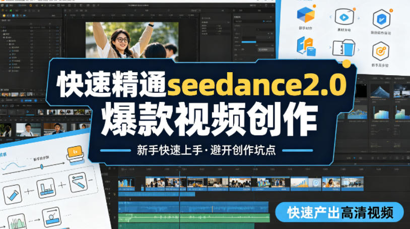 快速精通seedance2.0爆款视频创作，快速产出高清视频，避开大量创作坑点，新手也能快速上手-52项目站