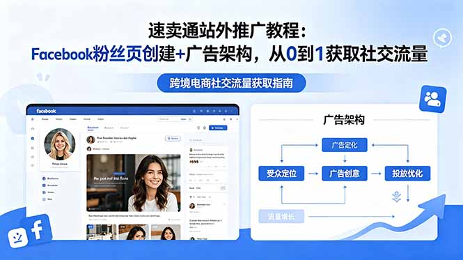 速卖通站外推广教程:Facebook粉丝页创建+广告架构,从0到1获取社交流量-52项目站