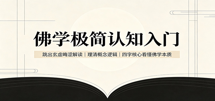 佛学极简认知入门：跳出玄虚晦涩解读，理清概念逻辑，四字核心看懂佛学本质-52项目站