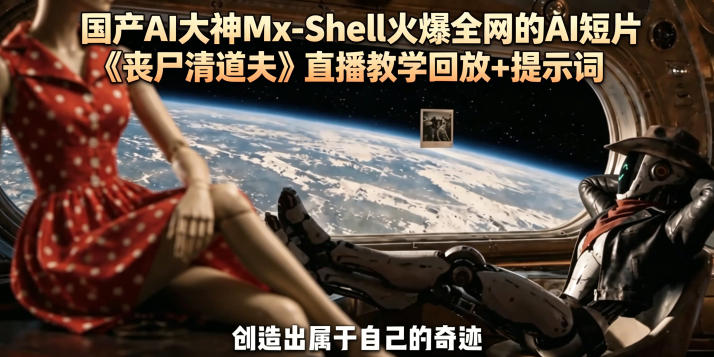 国产AI大神Mx-Shell火爆全网的AI短片《丧尸清道夫》直播教学回放+提示词-52项目站