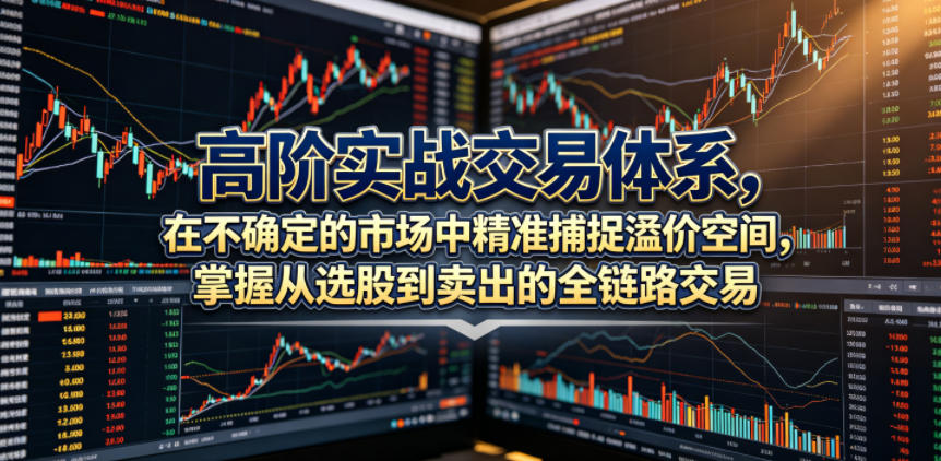 高阶实战交易体系,在不确定的市场中精准捕捉溢价空间,掌握从选股到卖出的全链路交易心法(更新6月)-52项目站