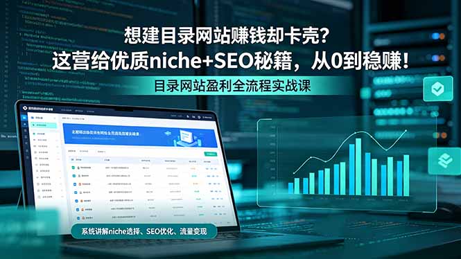 想建目录网站赚钱却卡壳？这营给优质 niche+SEO 秘籍，从 0 到稳赚！-52项目站