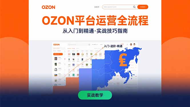 OZON平台运营全流程:快速掌握OZON从入门到精通的实战技巧-52项目站