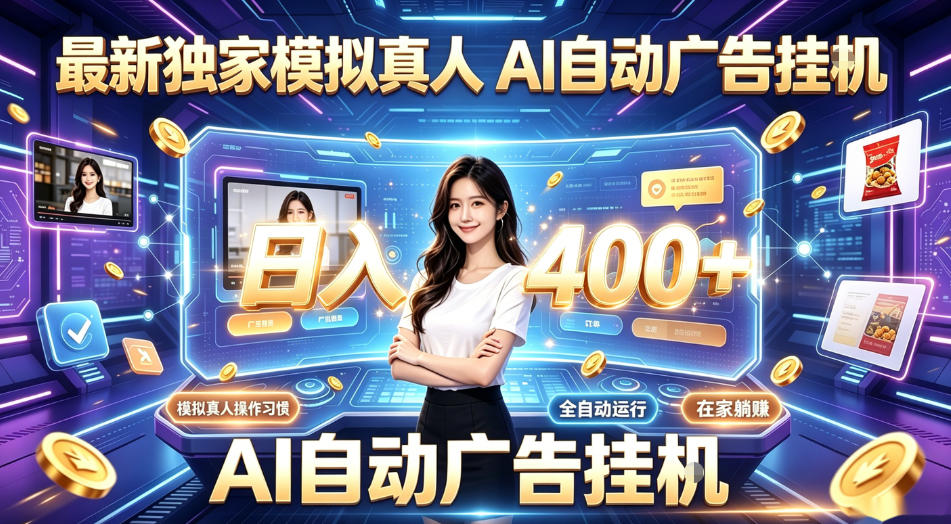 最新独家模拟真人，AI自动挂号挂G，日入400+，全程全自动运行，无需人工【揭秘】-52项目站