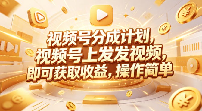 视频号分成计划，599元众筹的Red团队课程，视频号上发发视频，即可获取收益，操作简单-52项目站