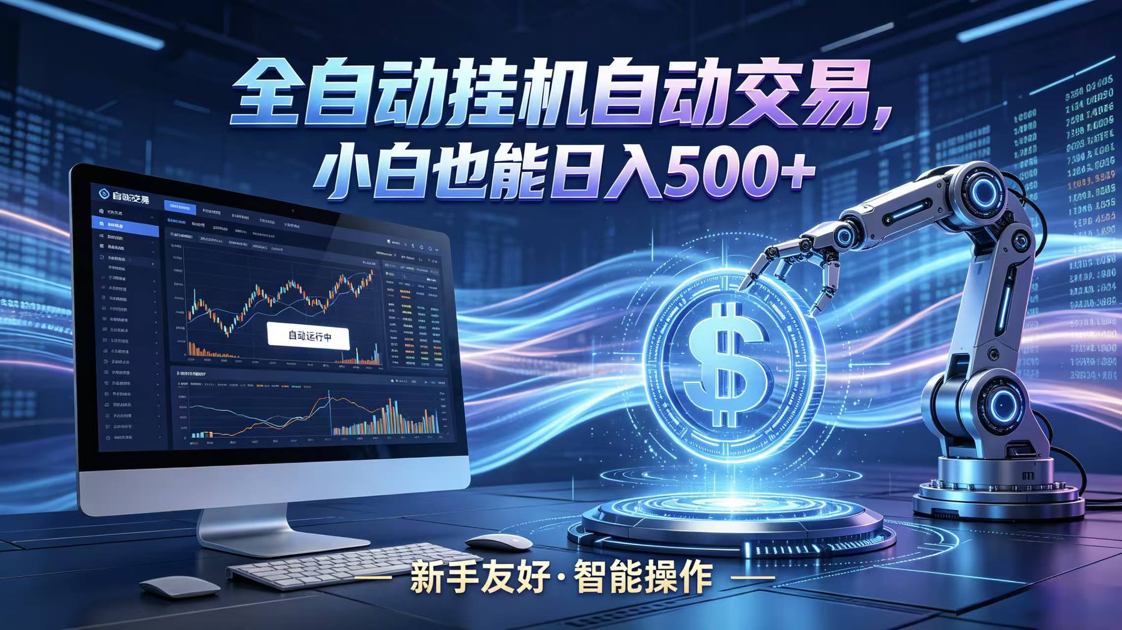 全新智能化交易助手，傻瓜式操作，小白也能快速上手，轻松实现日入500+-52项目站