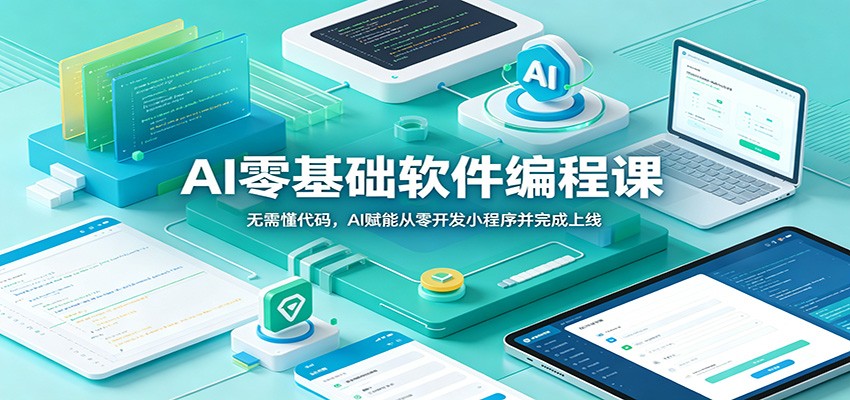 AI零基础软件编程课：无需懂代码，AI赋能从零开发小程序并完成上线-52项目站