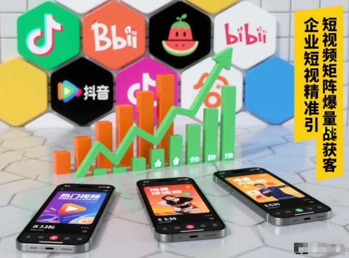 企业短视频精准引流矩阵获客，短视频矩阵爆量战法-52项目站