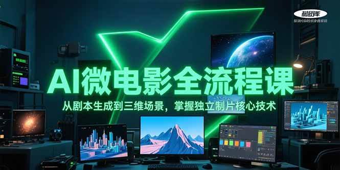 AI微电影全流程课，从剧本生成到三维场景，掌握独立制片核心技术-52项目站