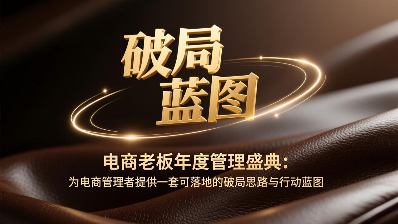 电商老板年度管理盛典：为电商管理者提供一套可落地的破局思路与行动蓝图-52项目站