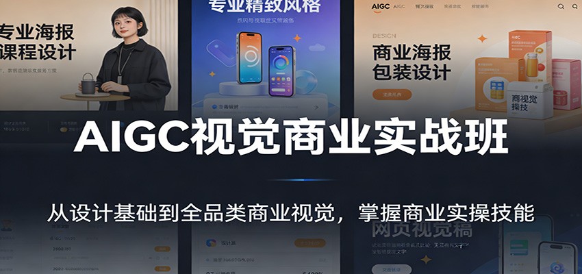 AIGC视觉商业实战班：从设计基础到全品类商业视觉，掌握商业实操技能-52项目站