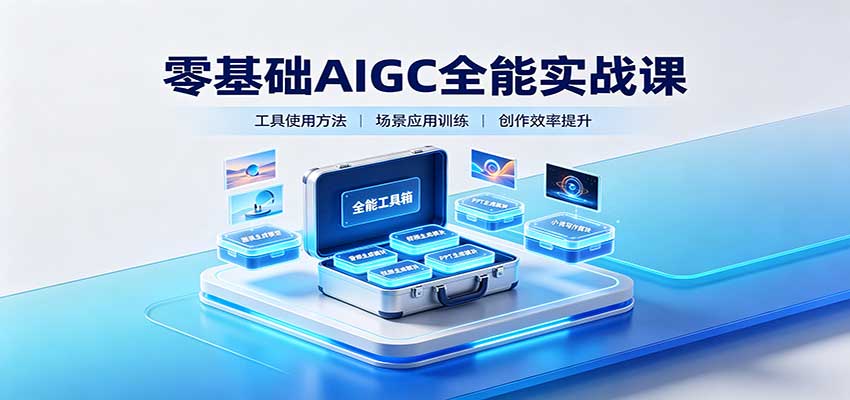 零基础AIGC全能实战课:覆盖绘画、影音、PPT、小说多场景AI创作-52项目站