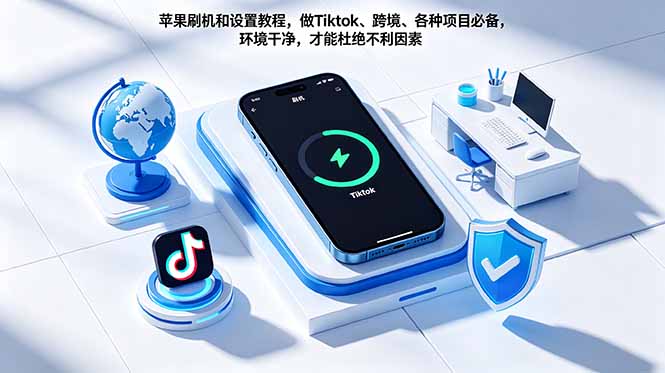 苹果刷机和设置教程,做Tiktok、跨境、各种项目必备,环境干净,才能杜绝不利因素-52项目站