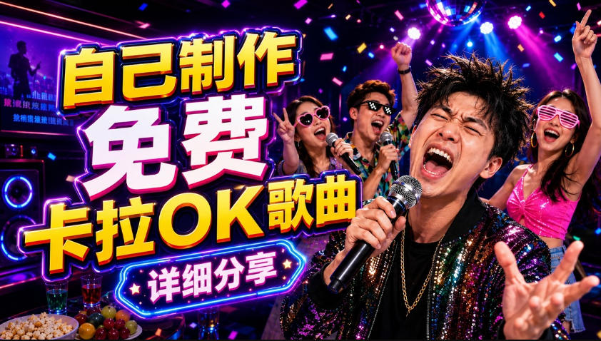 零基础AI制作免费卡拉OK视频教程,从歌曲生成、音轨分离到字幕制作、视频导出,手把手教学-52项目站