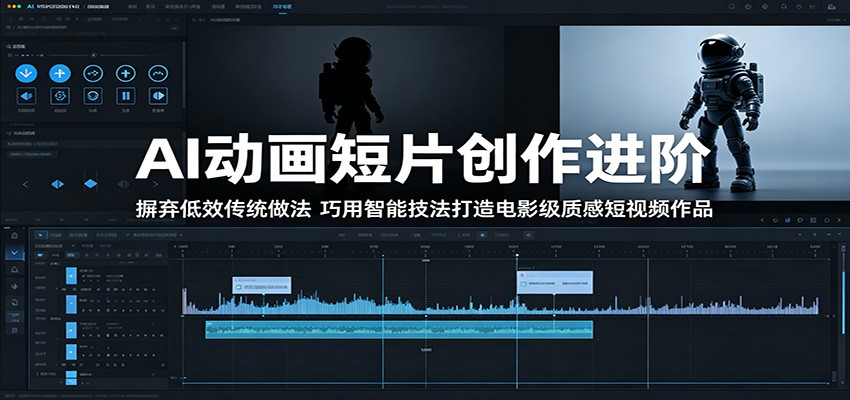 AI动画短片创作进阶:摒弃低效传统做法,巧用智能技法打造电影级质感短视频作品-52项目站