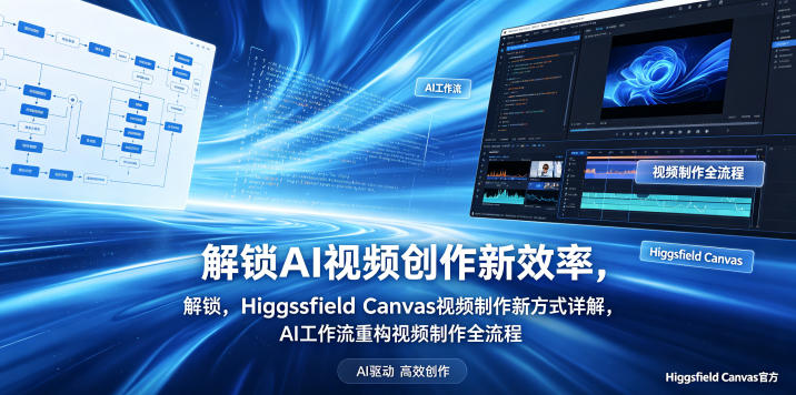 解锁AI视频创作新效率,Higgsfield Canvas视频制作新方式详解,AI工作流重构视频制作全流程-52项目站
