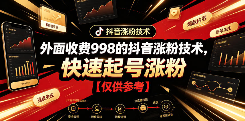 外面收费998的抖音涨粉技术，快速起号涨粉【仅供参考】-52项目站