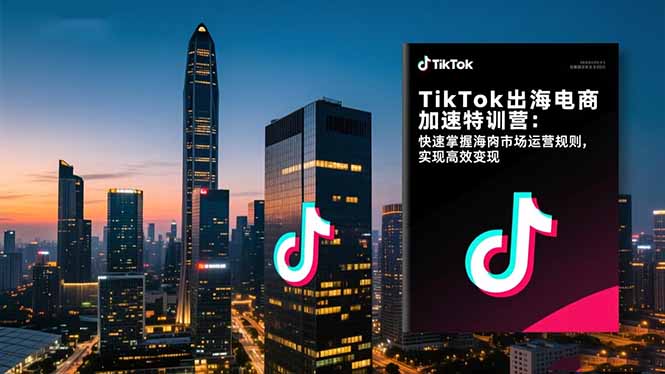 TikTok出海电商加速特训营-更新：快速掌握海外市场运营规则，实现高效变现-52项目站