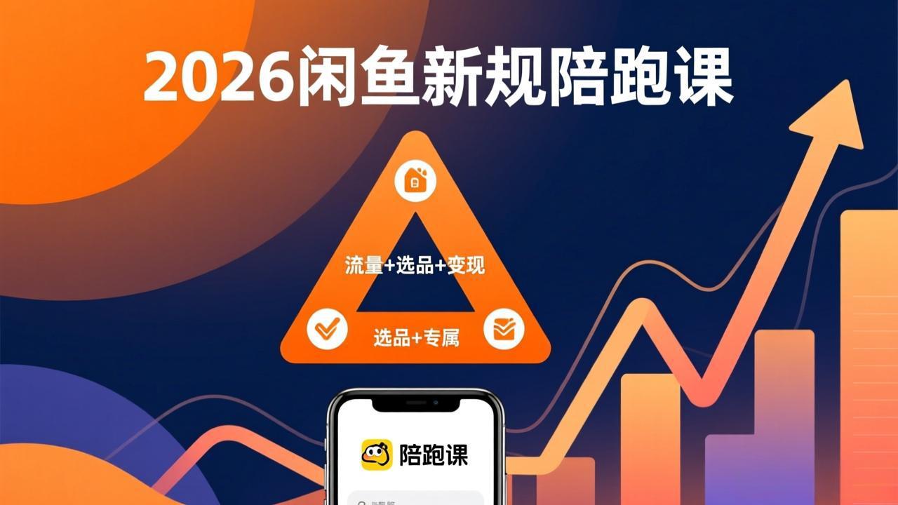 2026闲鱼高阶陪跑课全新上线,带你吃透新规玩转选品流量,从零搭建稳定变现盈利体系-52项目站