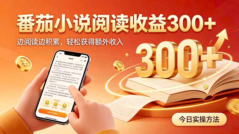 全自动番茄挂机玩法，日入300+边阅读边积累，轻松获得额外收入-52项目站