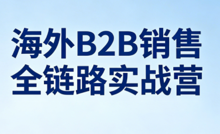 雨哥·海外B2B销售全链路实战营-52项目站