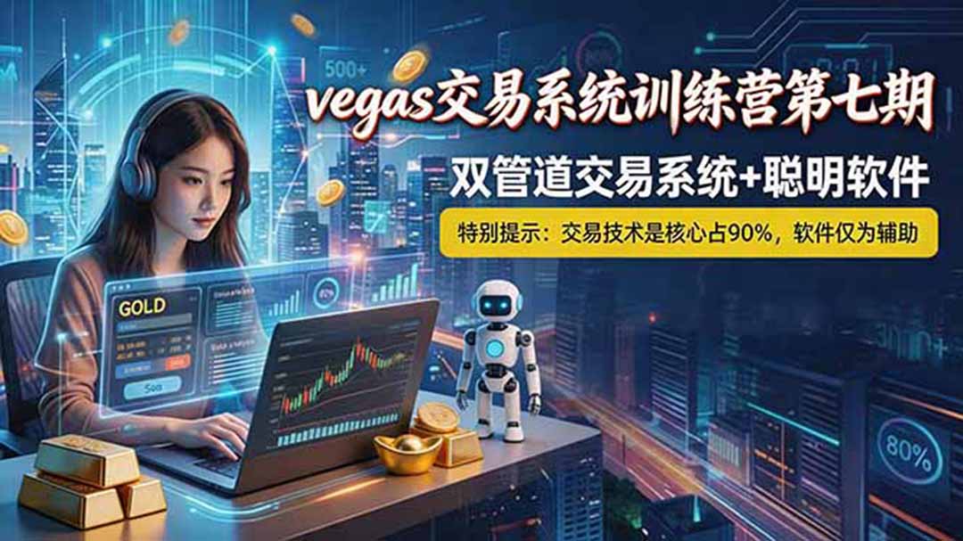 【海外美金AI搬砖】Vegas交易技术+聪明软件, 黄金期货日赚50-1000U, 长期稳定,小白轻松上手-52项目站