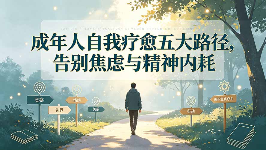 付费文章：成年人自我疗愈五大路径，告别焦虑与精神内耗-52项目站