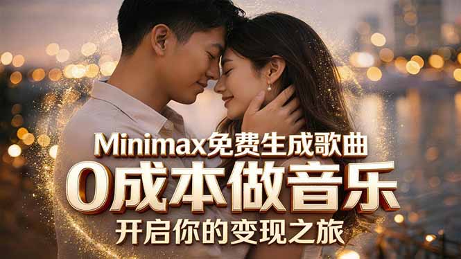 Minimax免费生成歌曲实测！0成本做音乐，说唱流行Lofi一键生成-52项目站
