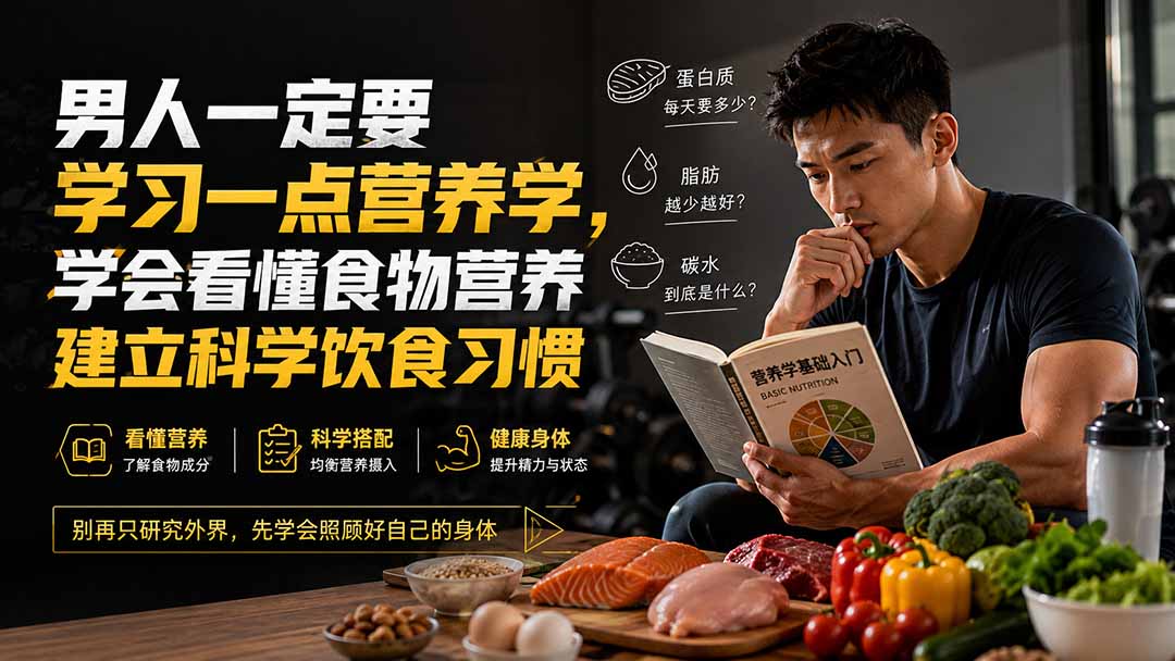 付费文章：男人一定要学习一点营养学，学会看懂食物营养建立科学饮食习惯-52项目站