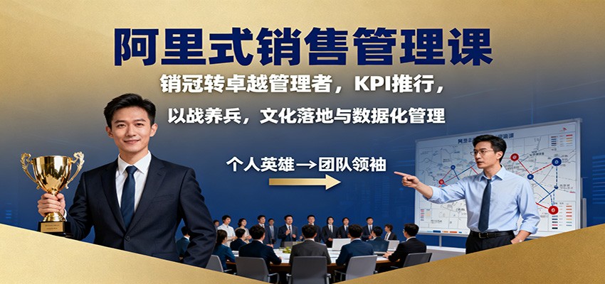 阿里式销售管理课:销冠转卓越管理者,KPI 推行,以战养兵,文化落地与数据化管理-52项目站